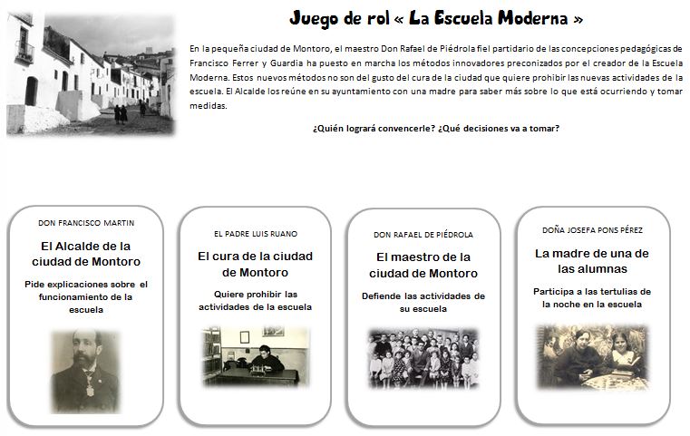 Juego de rol escuela moderna